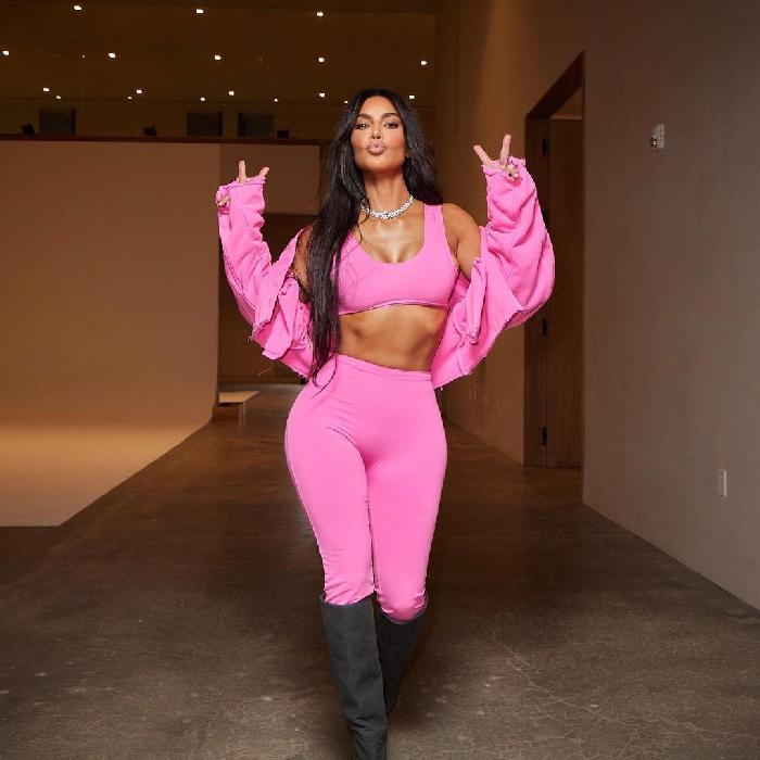 Kim Kardashian wore sheer tights as pants years before Kanye